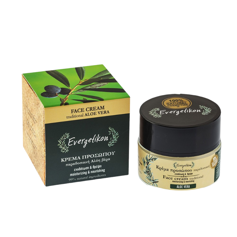 Ansiktskräm med aloevera och grönt te